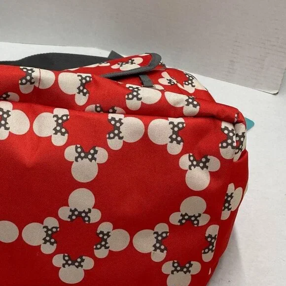 NWT Disney Baby Minnie Mouse Classic Carryall Red and White Diaper Bag Set - Picture 7 of 11